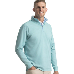 Quarter-Zip Ottoman Stripe Knit
