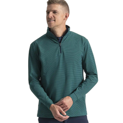 Quarter-Zip Ottoman Stripe Knit